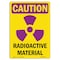 Signmission OSHA CAUTION RADIATION Radioactive Materials W/ Symbol 10in X 7in Rigid Plastic, OS-CR-P-710-V-10270 OS-CR-P-710-V-10270 - alternate 1